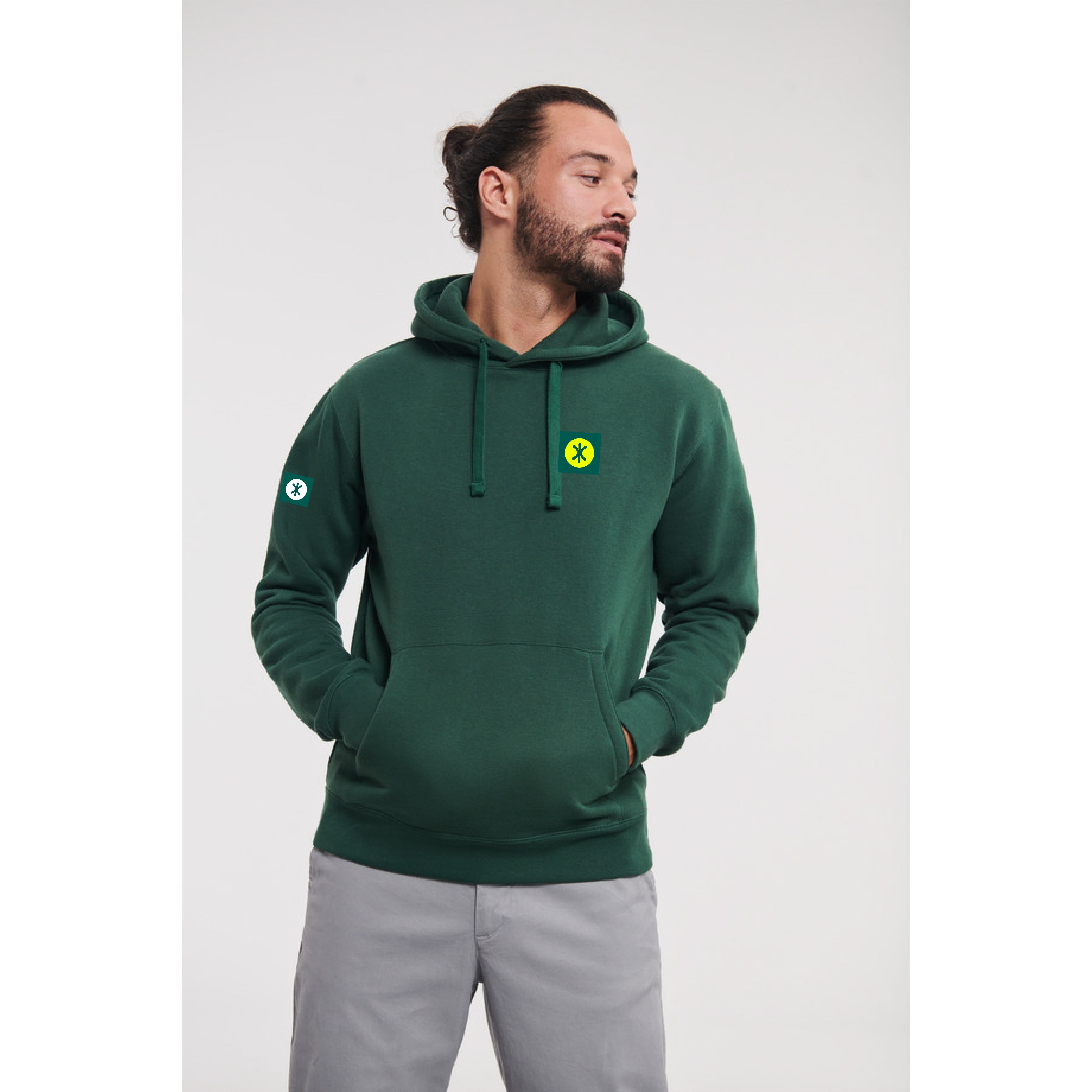 Hoodie vert foncé hot sale