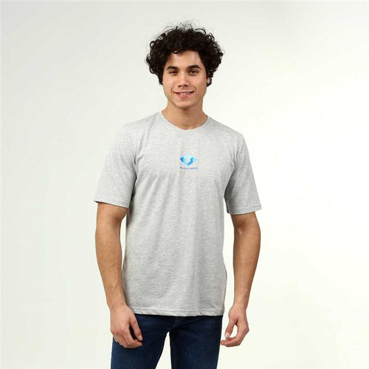 Men's Active Style Cotton Grey Melange T-shirt