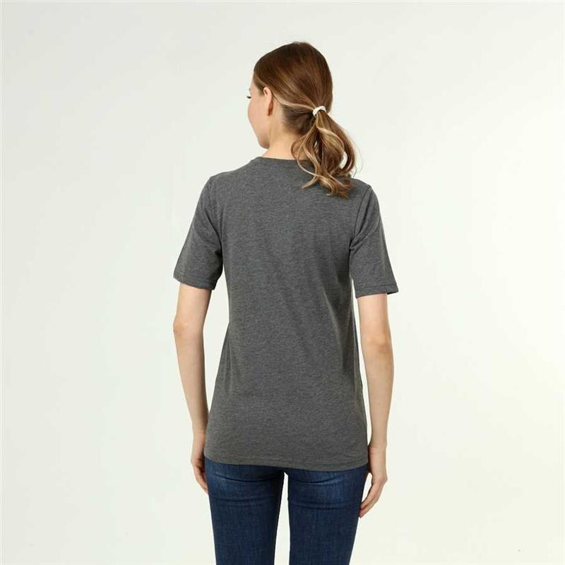 T shirt femme Active Style en coton anthracite chin