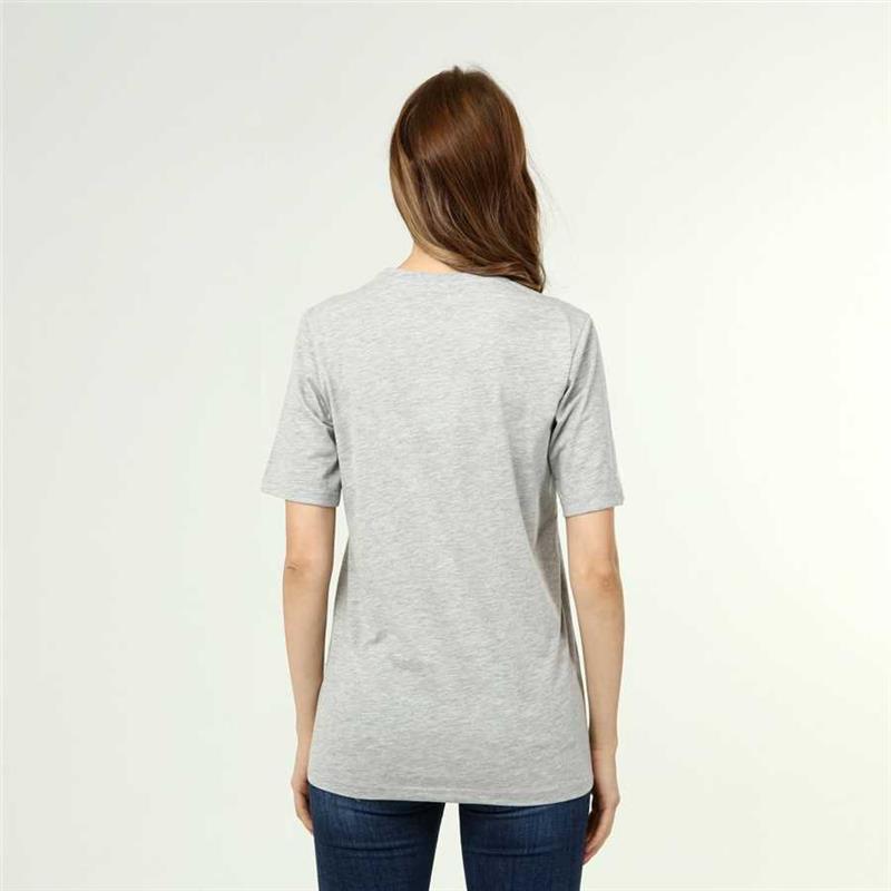 Women's Active Style Cotton Grey Melange T-shirt