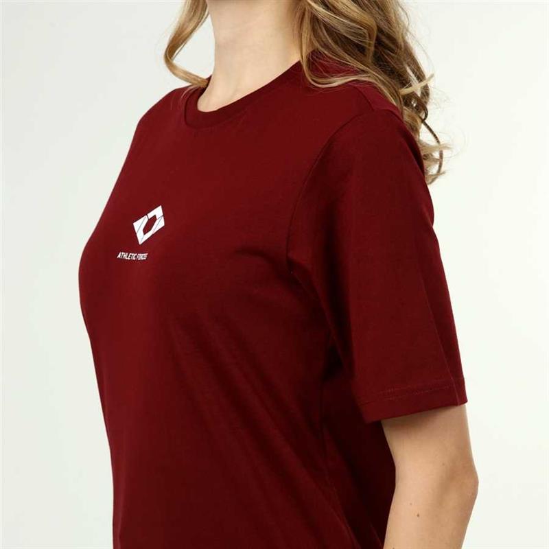 Tee shirt cheap rouge bordeaux femme